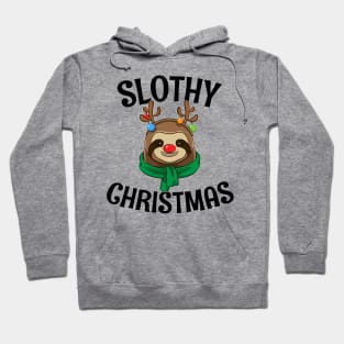 Gift For Sloth Lovers Slothy Christmas Hoodie